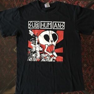 Subhumans Black Band T-shirt